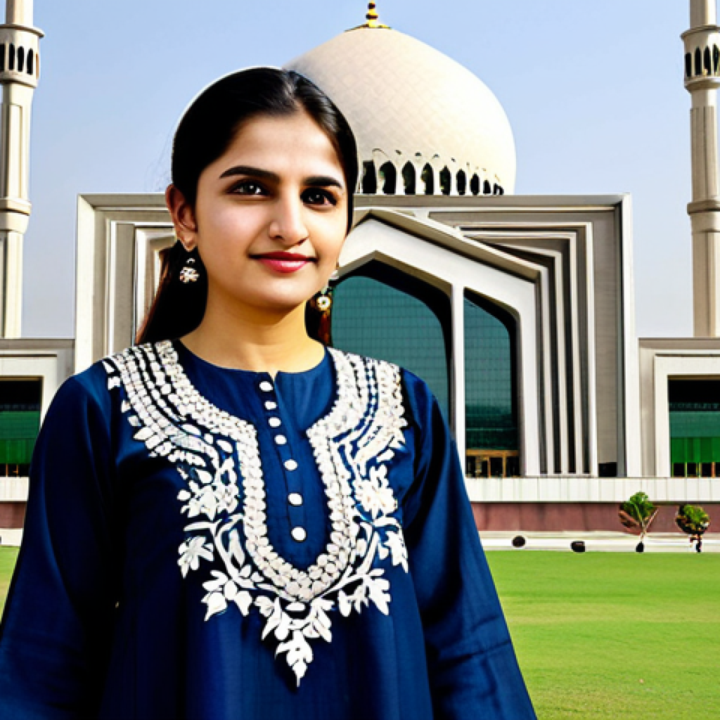 목적을 찾는 자기 탐색 방법 - Empowered Professional**
"A Pakistani woman, fully clothed in a professional Shalwar Kameez with in...