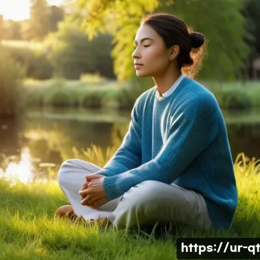 목적 중심 삶의 철학적 기초 - **Prompt 1: Inner Peace and Self-Discovery**
A tranquil and contemplative individual, gender-neu...